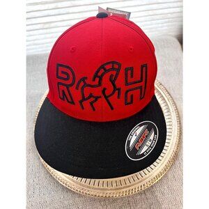 Red/Black‎ Snapback Hat Capamerica S/M Flex NWT Unique Trojan Horse logo